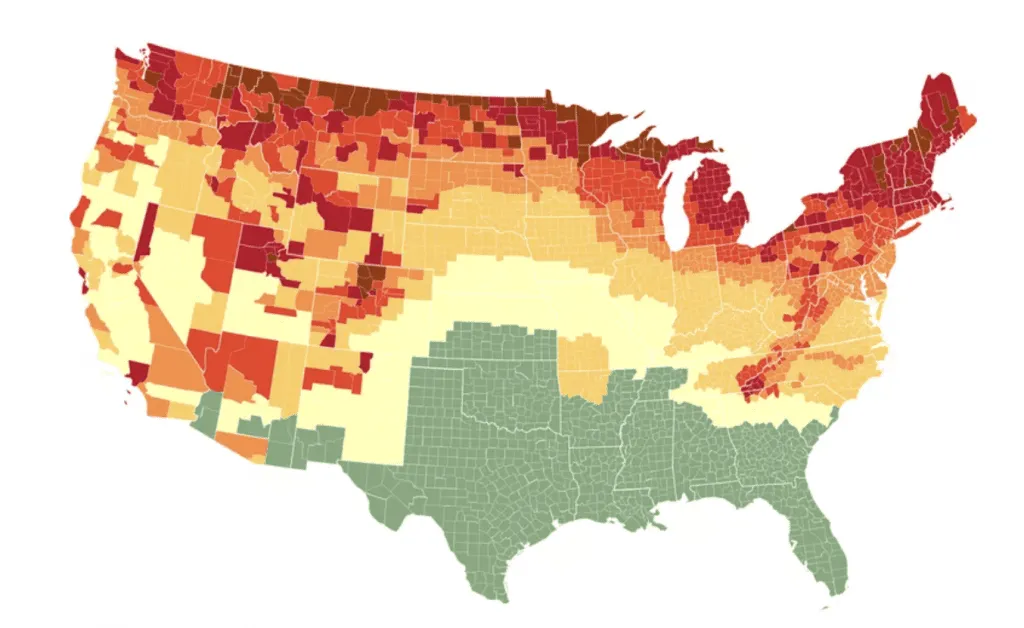 fall foliage map 2023